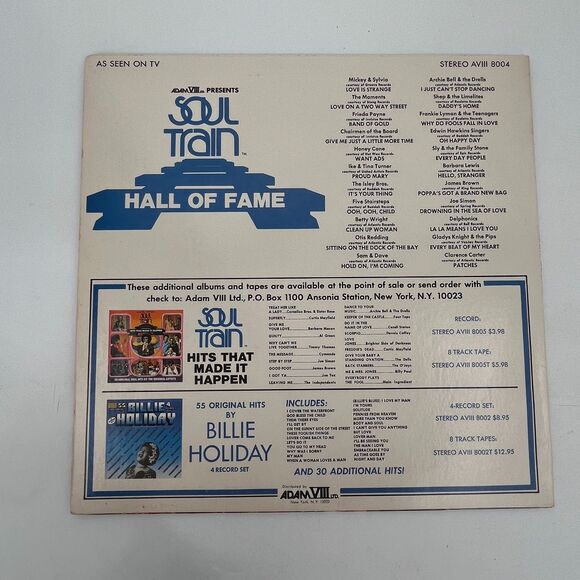 Soul Train Hall of Fame Adam VIII Record AVIII 8004 Vinyl Vintage 1973 - Picture 5 of 8